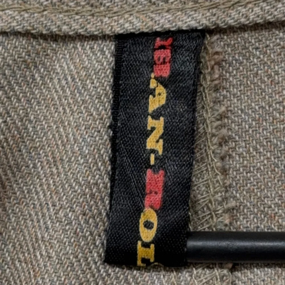 Vintage Levis Sportswear Classics Mens Tan Wool‎ Blend Trousers Made in UK 38x34